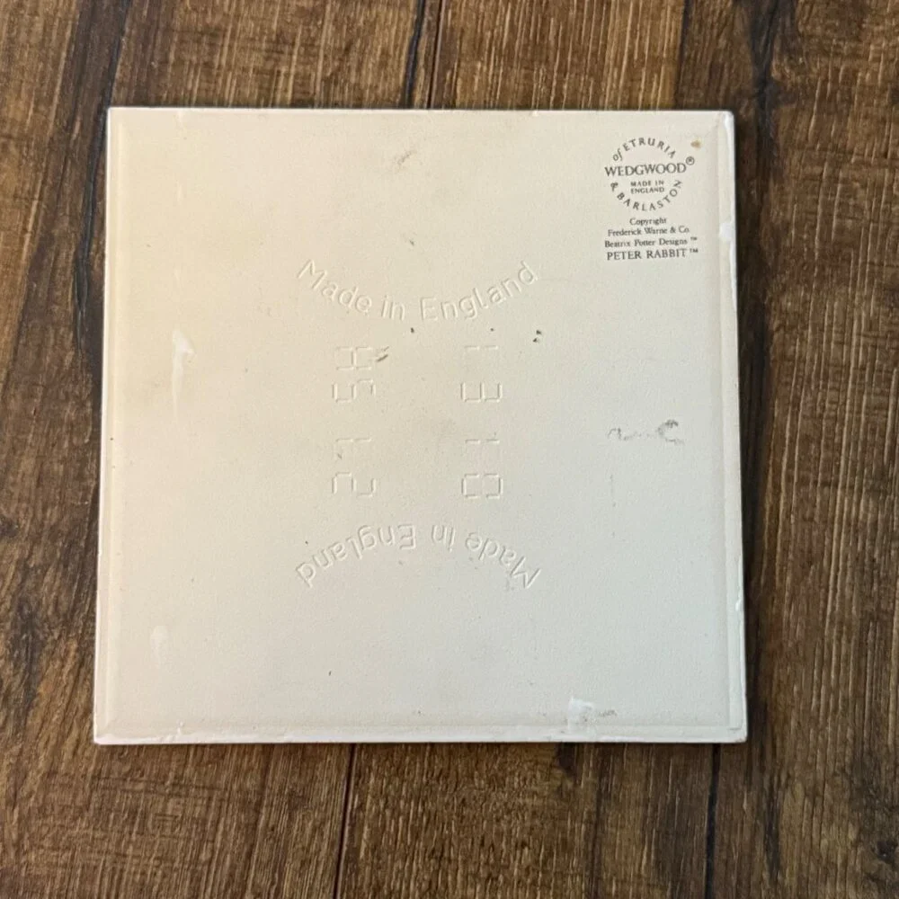 Peter Rabbit Trivet by Wedgwood of Etruria & Barlaston Made in England